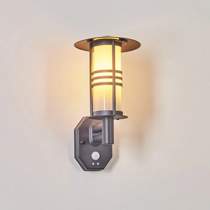 Forli Applique da esterno Antracite, 1-Luce, Sensori di movimento