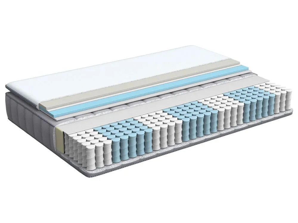 Gel Memory Foam Pocket Spring Mattress PLEASANT Medium 160 x 200 cm (EU King Size)