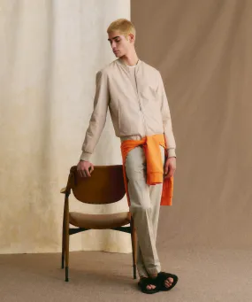 Giacca bomber in pelle