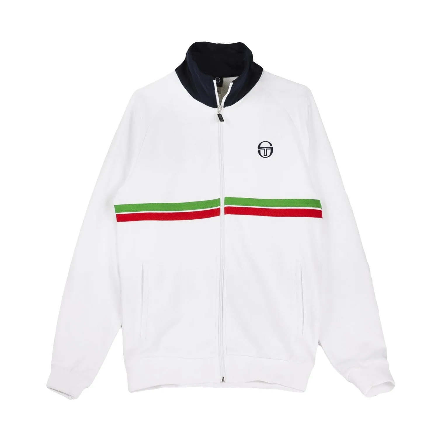 Giacca Tuta Uomo Dallas Tracktop White/green/vintage Red