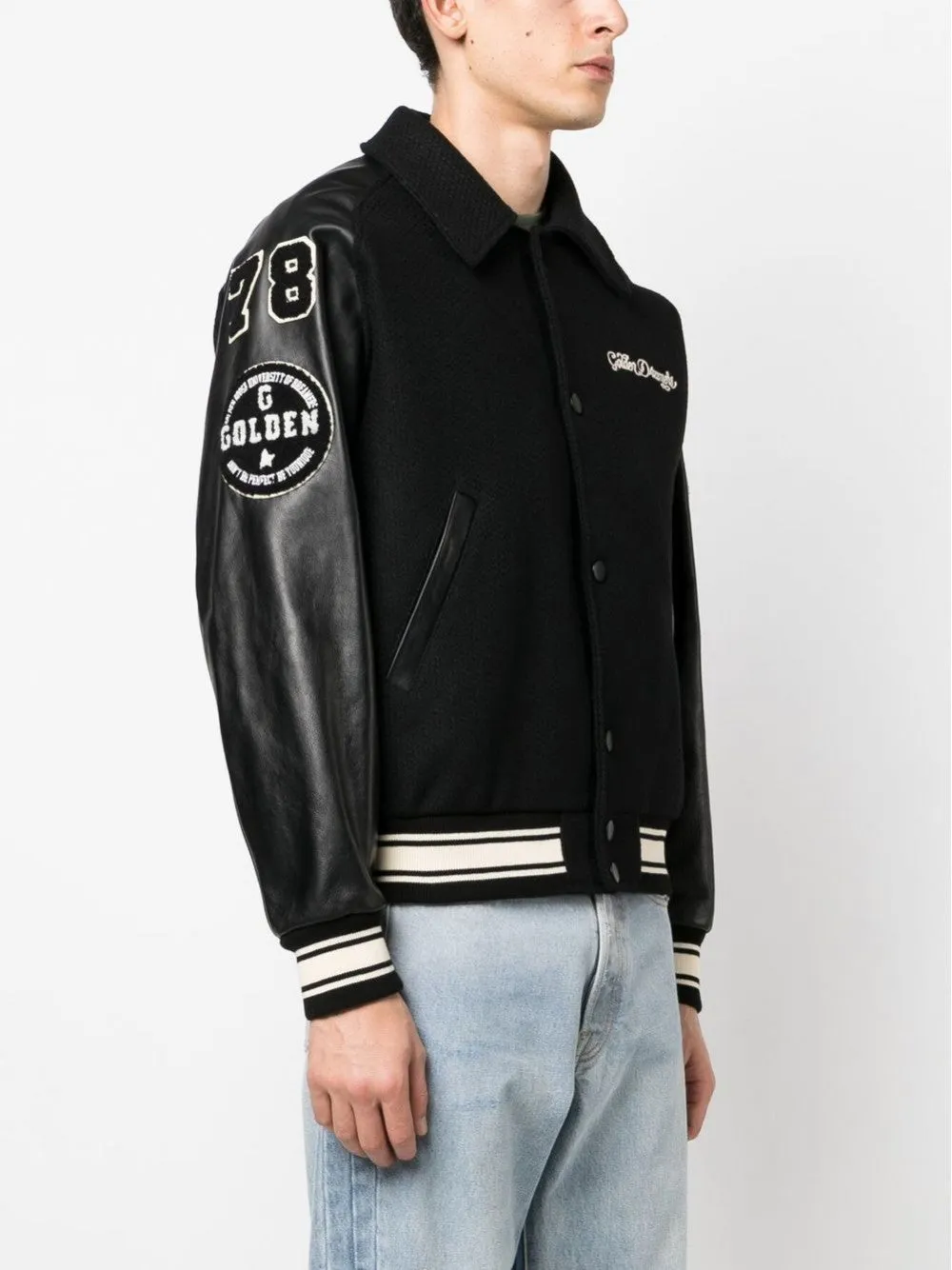 Golden Goose Giubbotto Nero Uomo Bomber