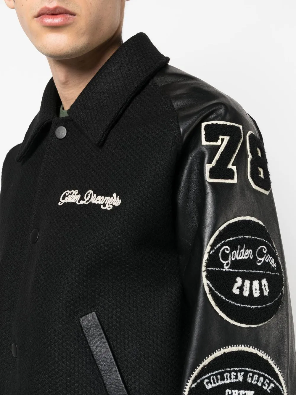 Golden Goose Giubbotto Nero Uomo Bomber