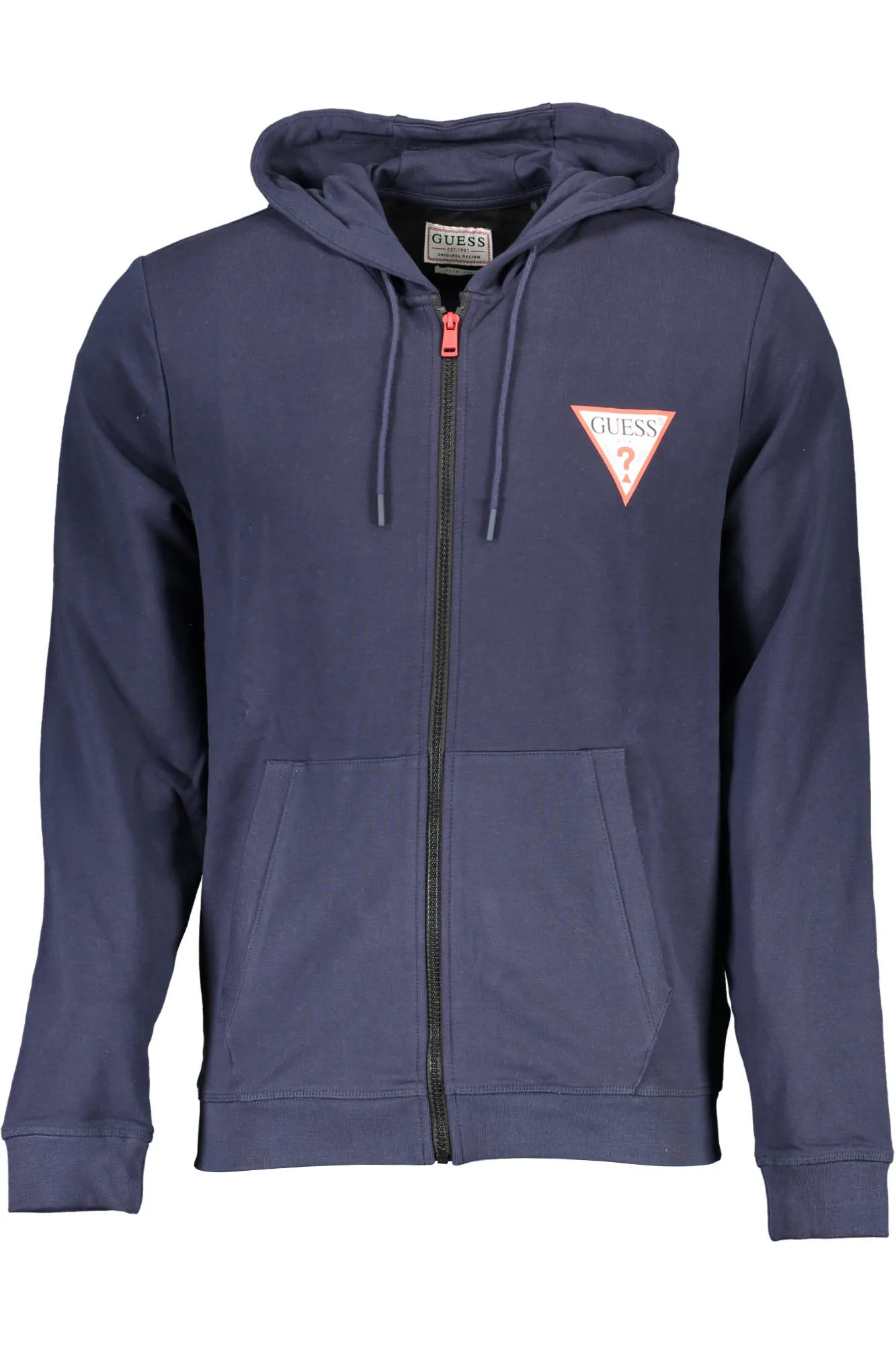 GUESS JEANS FELPA CON ZIP UOMO BLU