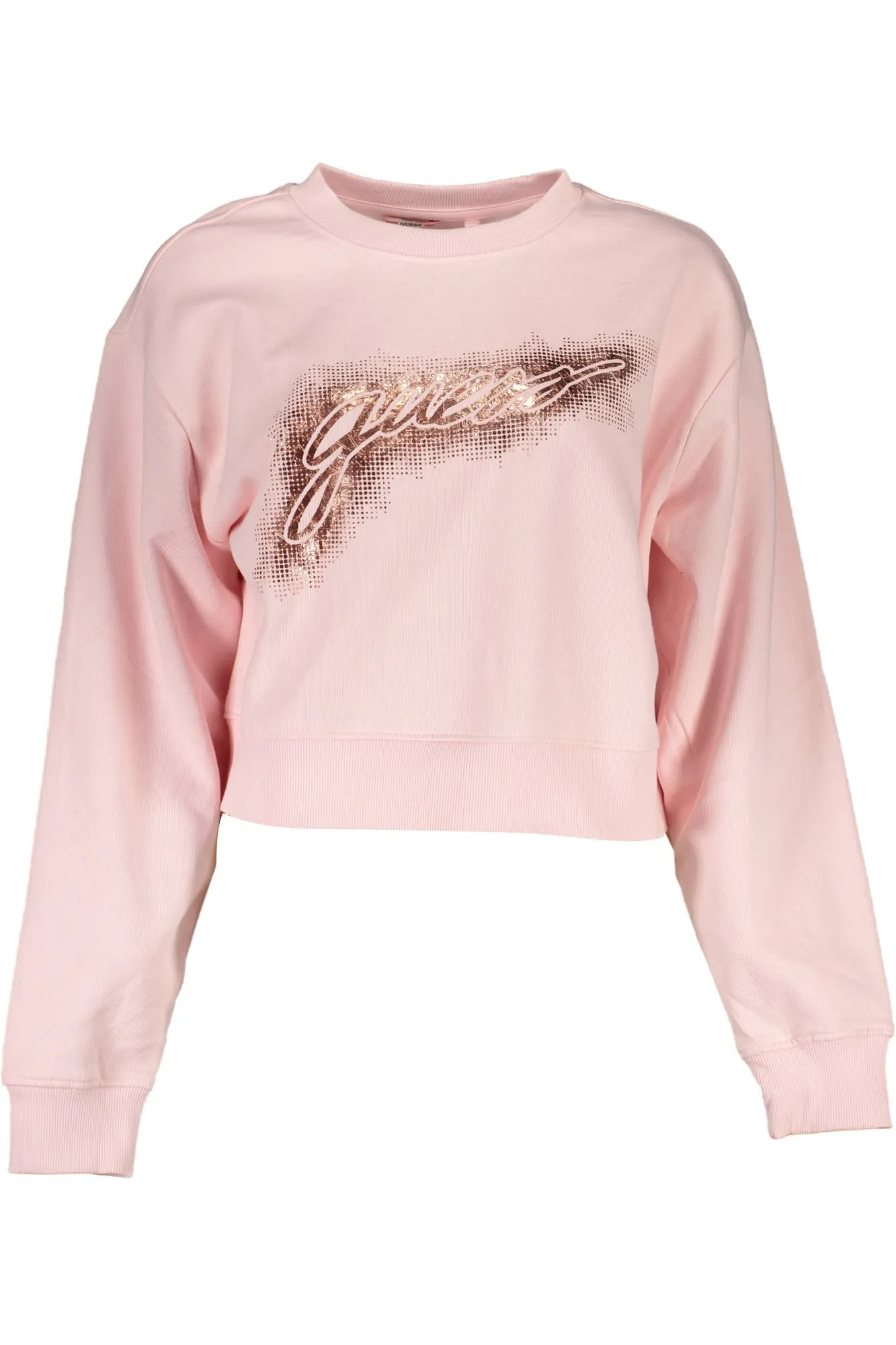 GUESS JEANS FELPA SENZA ZIP UOMO ROSA