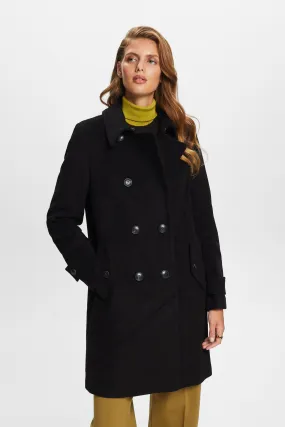 In materiale riciclato: cappotto in misto lana con cashmere