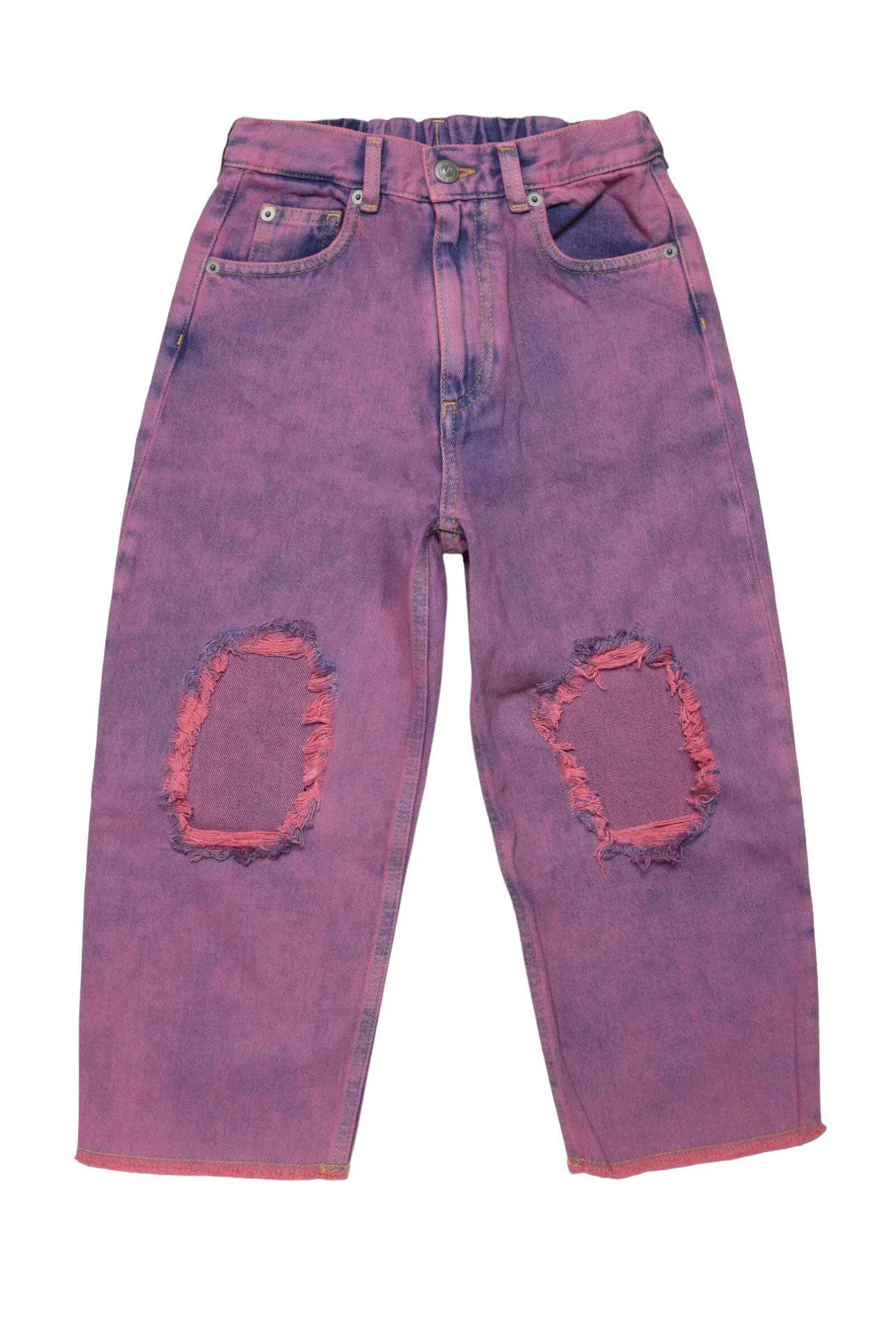 Jeans in denim rosa per bambini