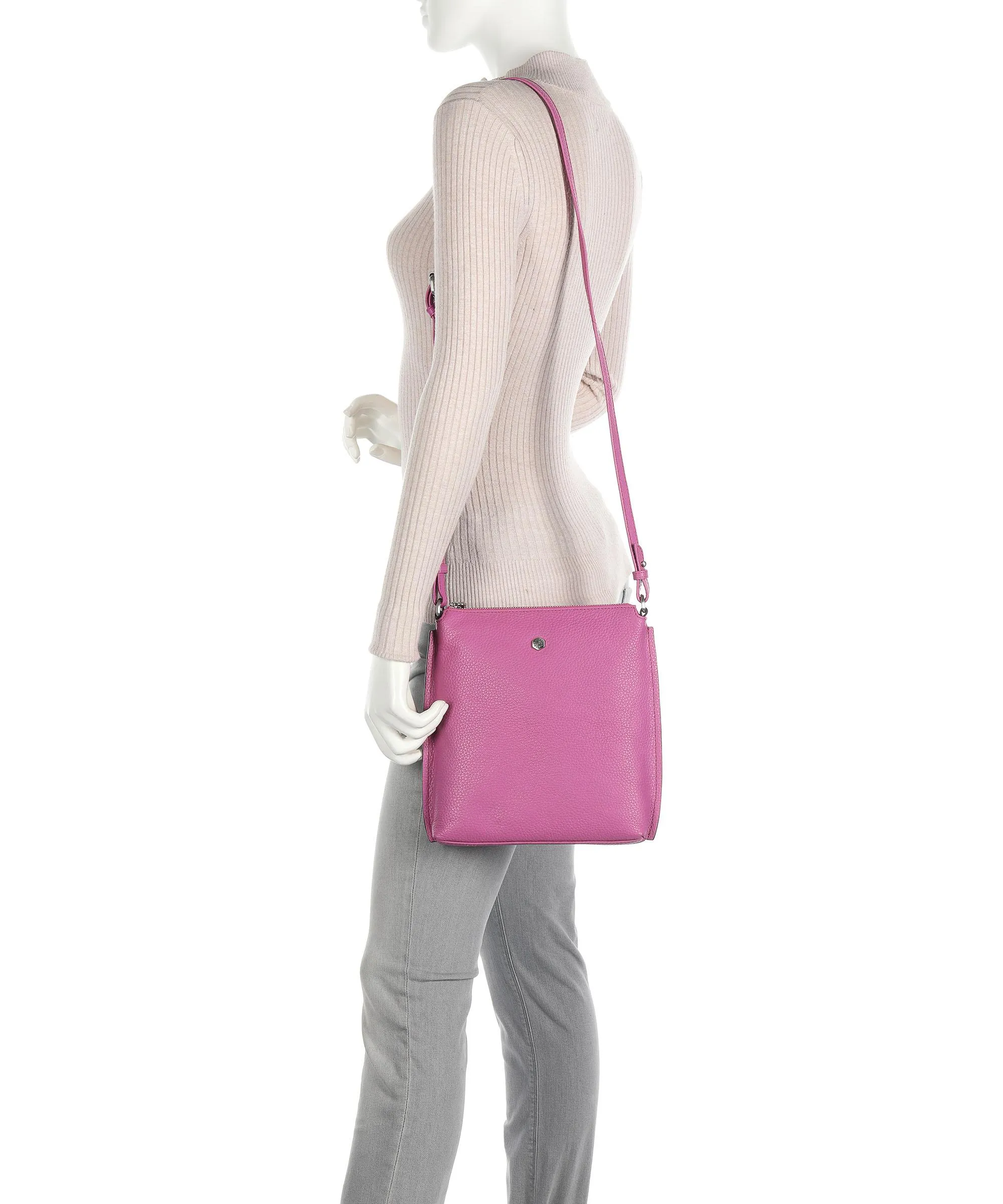 Jekyll & Hide Osaka Borsa a tracolla pelle di vacchetta grana pink  