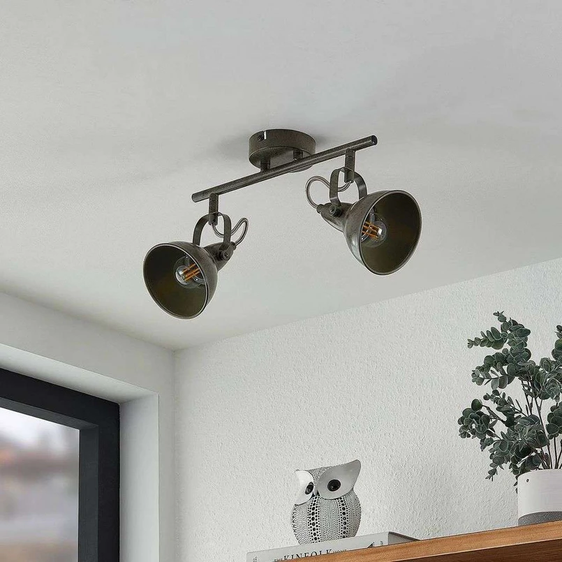 Julin 2 Plafoniera Dark Grey - Lindby | Acquista online