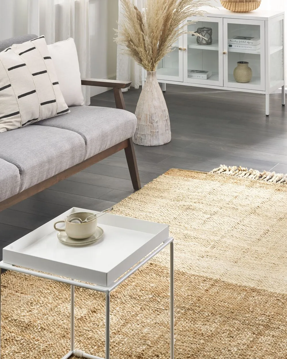 Jute Area Rug 160 x 230 cm Beige  KARKIN