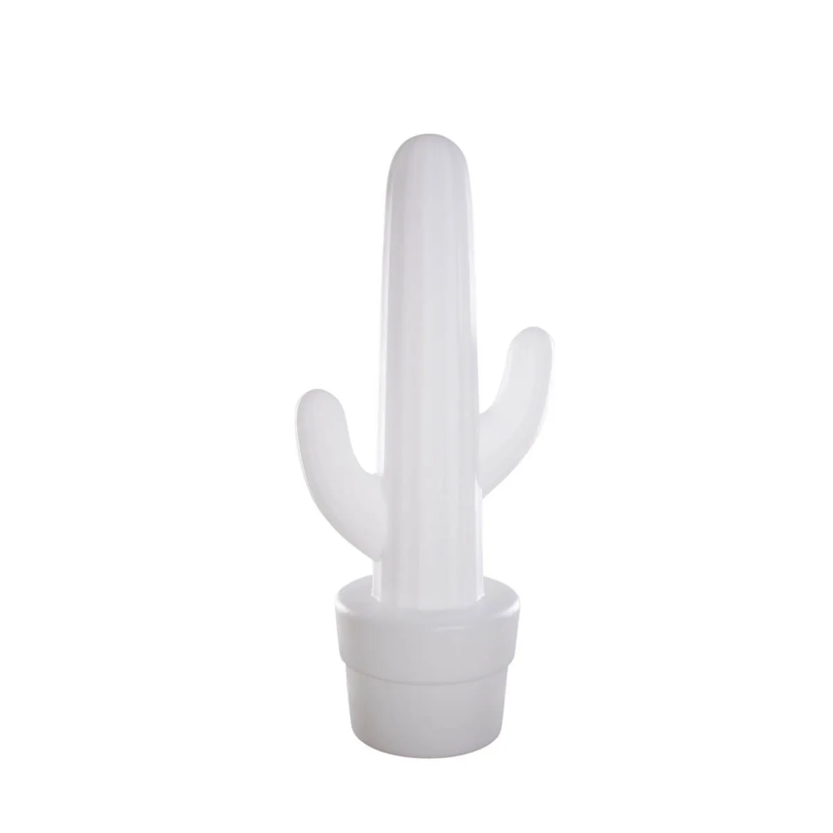 Lampada da terra da esterno bianca con LED ricaricabile IP65 - Kaktus