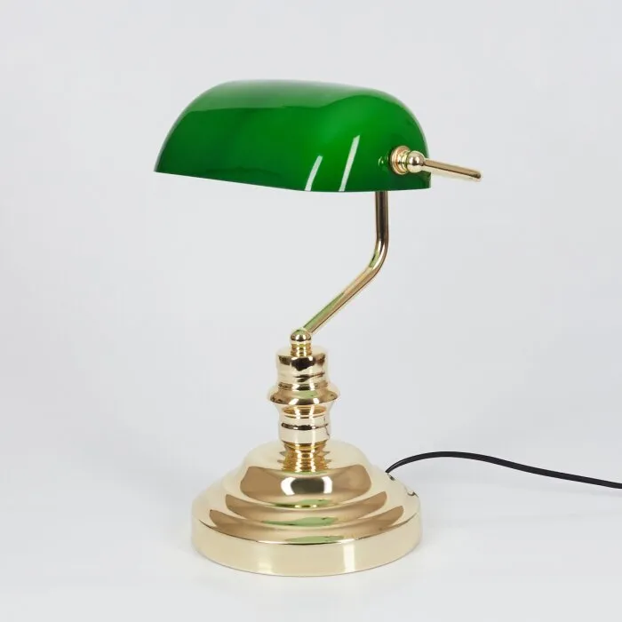 Lampada ministeriale Oro, Verde, Ottone, 1-Luce