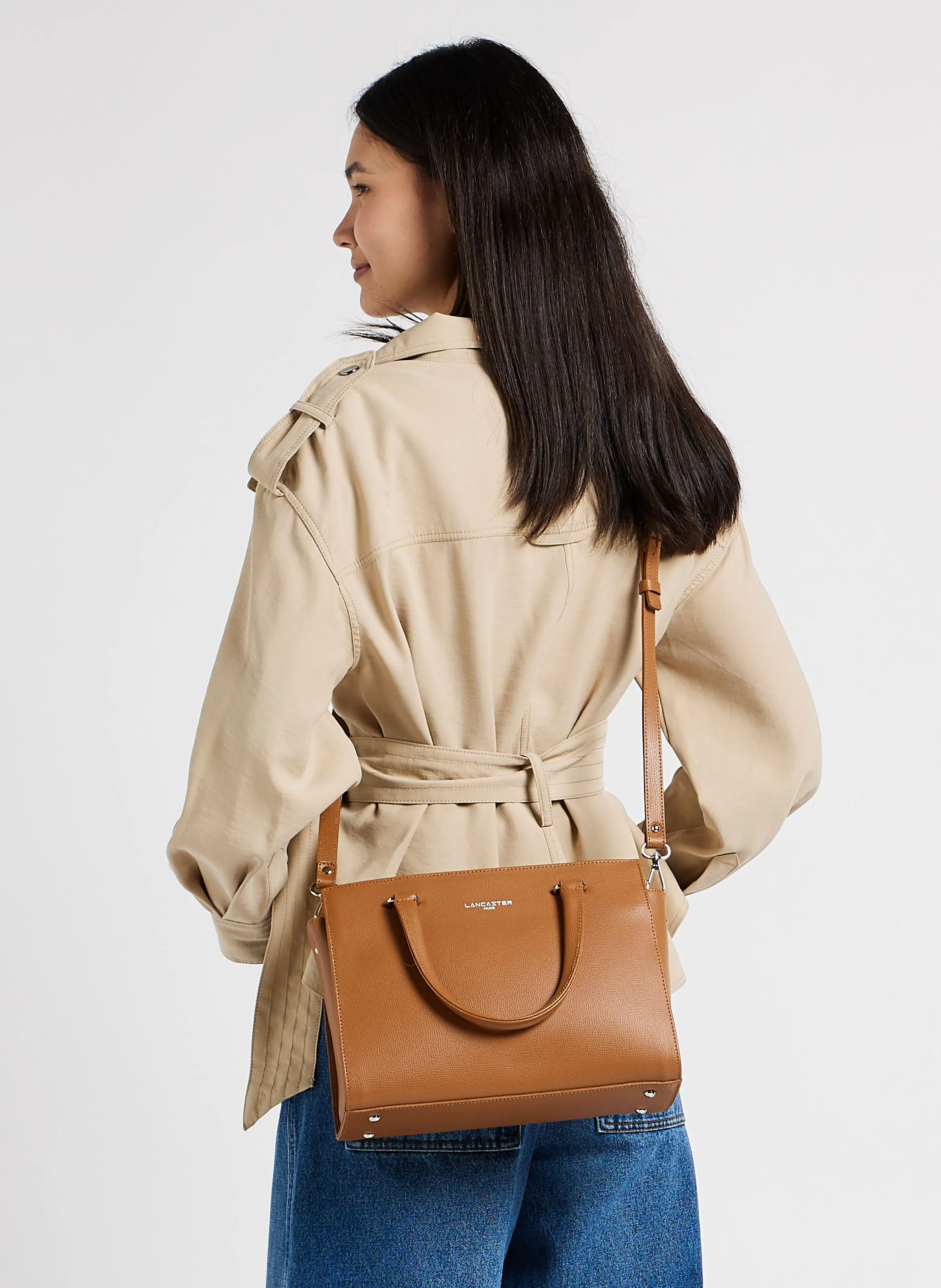  LANCASTER PARIS   SIERRA - Borsa shopper in pelle granaia | Marrone