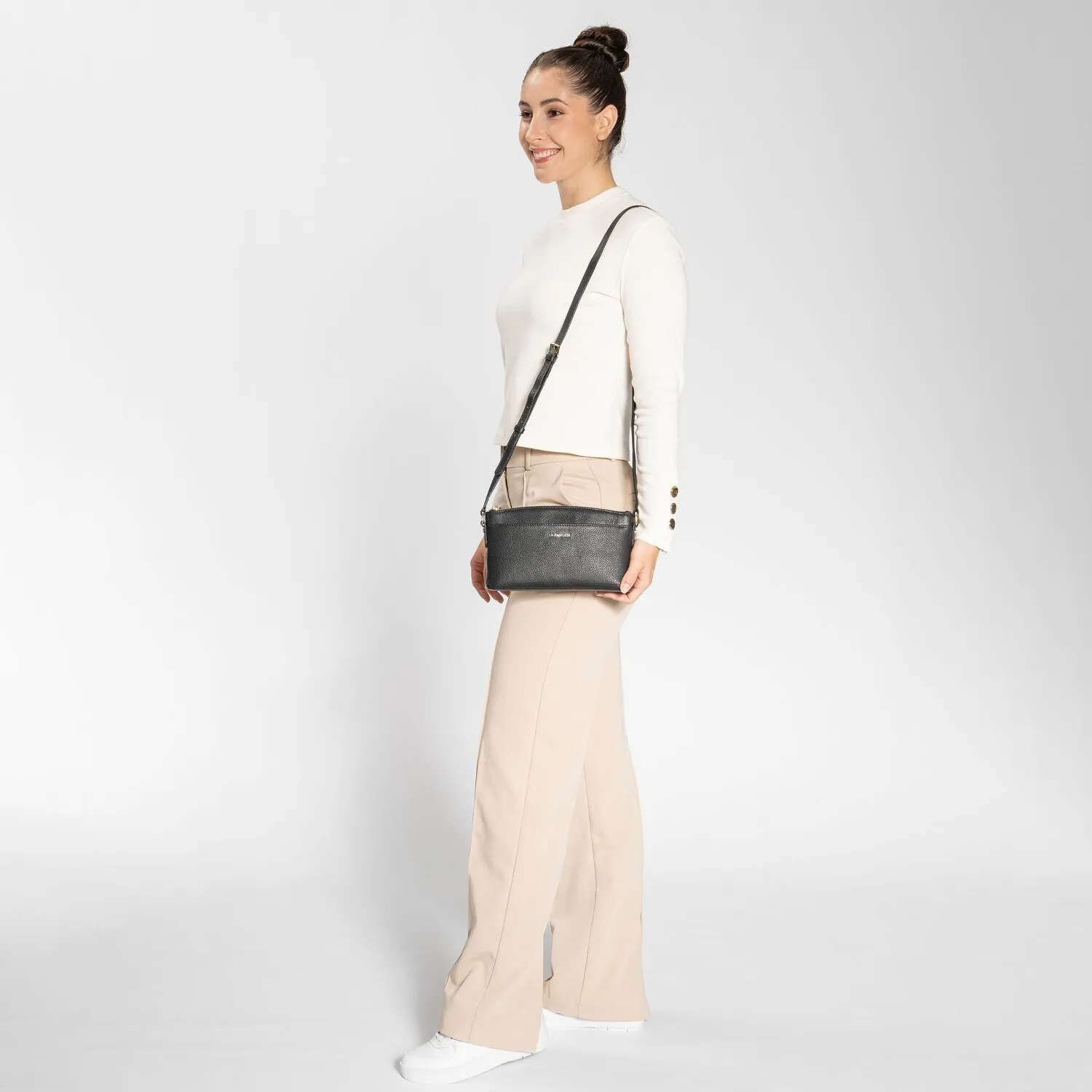 Lazarotti Bologna Leather Borsa a tracolla Pelle 24 cm