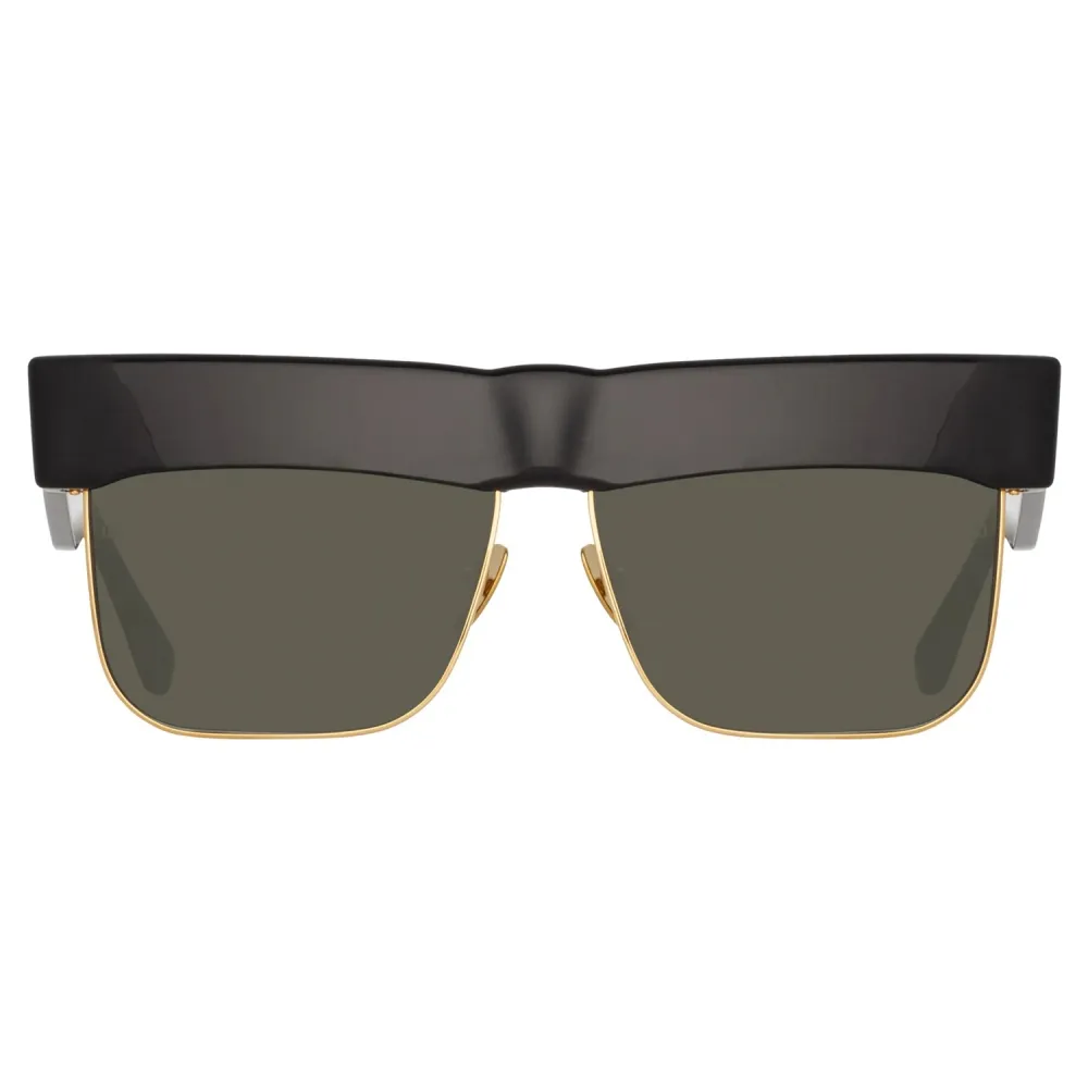 Linda Farrow - Occhiali da Sole Rosalie Oversized in Nero - LFL1284C1SUN - Linda Farrow Eyewear