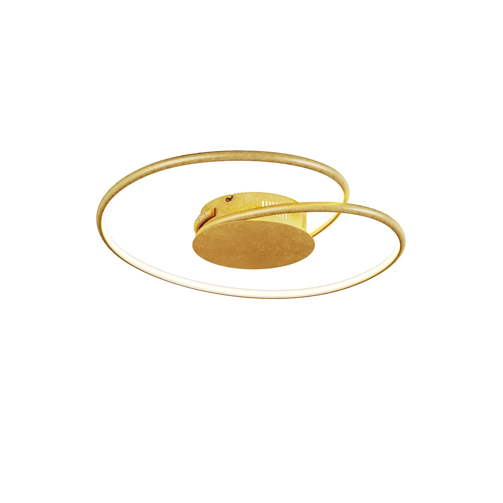 Lindby plafoniera LED Joline, Ø 45 cm, color oro, metallo