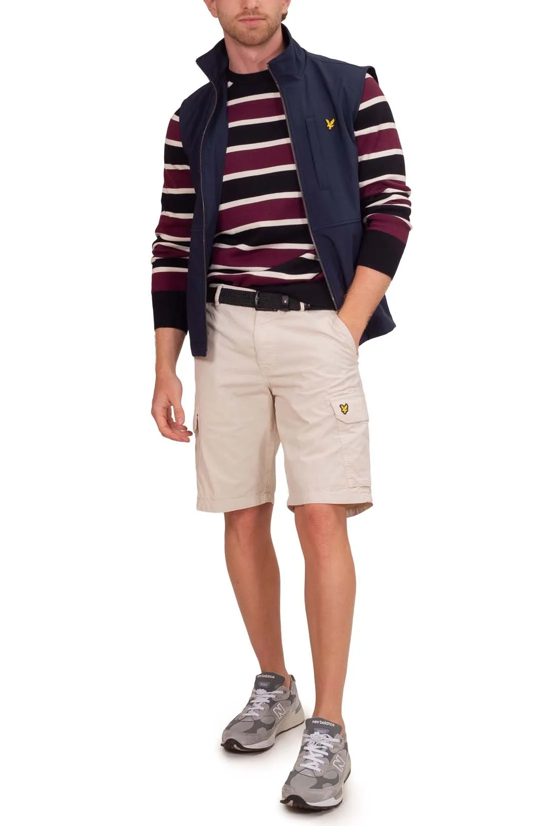 LYLE & SCOTT Giubbotto smanicato uomo con tasche a filetto