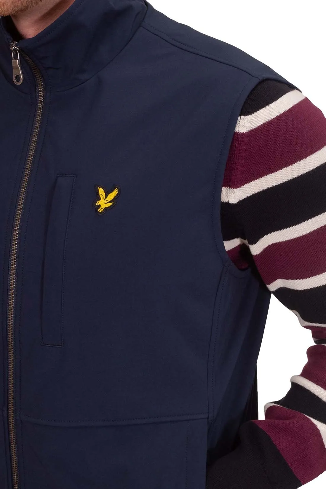 LYLE & SCOTT Giubbotto smanicato uomo con tasche a filetto