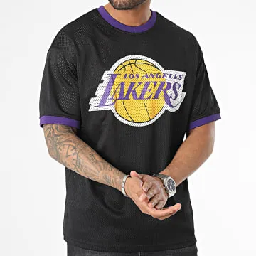 Maglietta NBA Logo Squadra Mesh Los Angeles Lakers 60357111 Nero