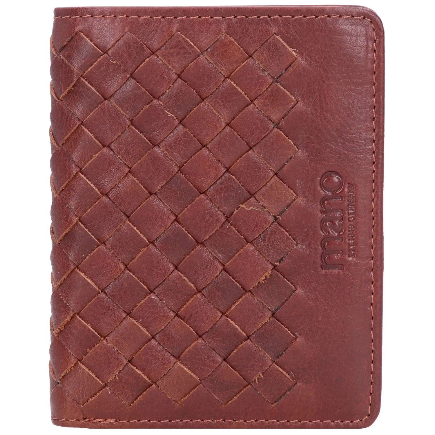 mano Don Luca Porta carte di credito in pelle 8 cm