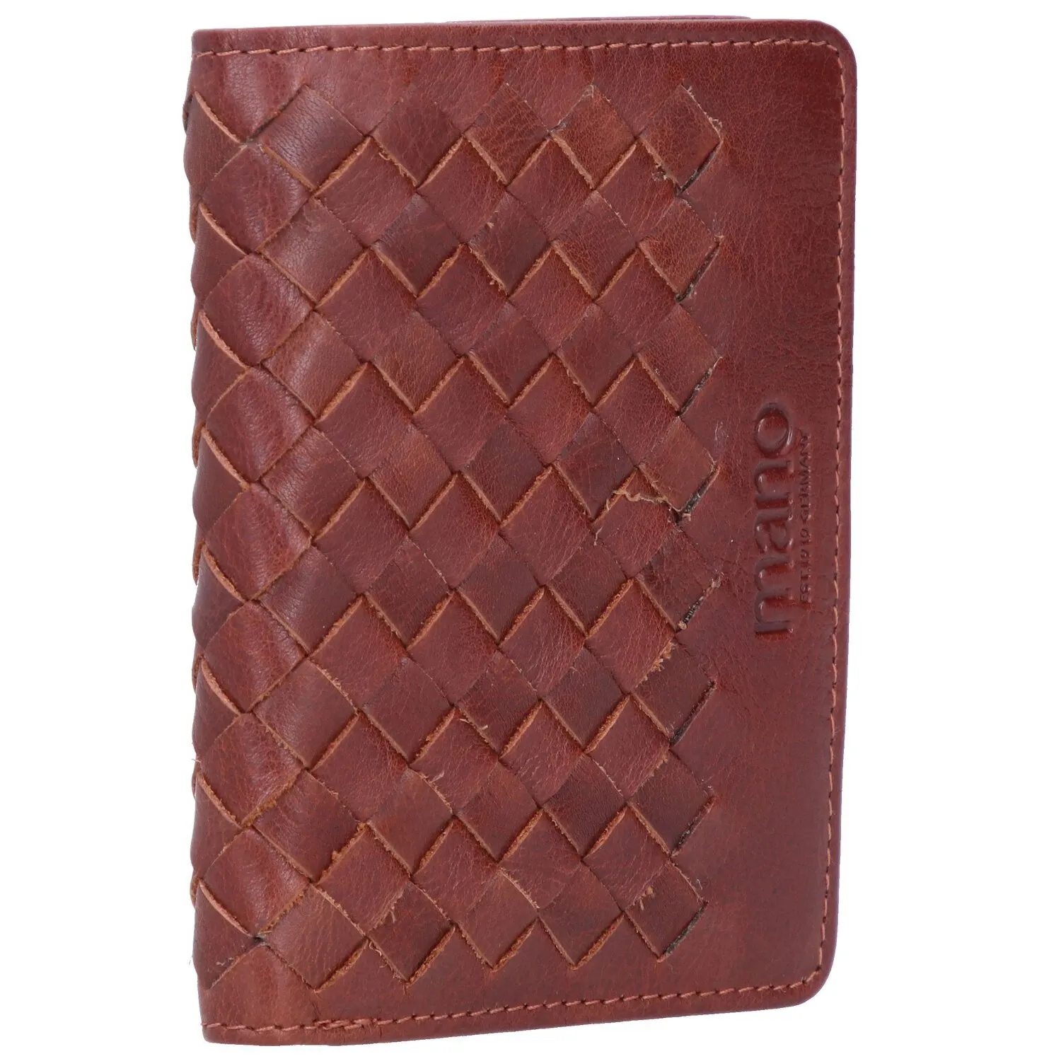 mano Don Luca Porta carte di credito in pelle 8 cm