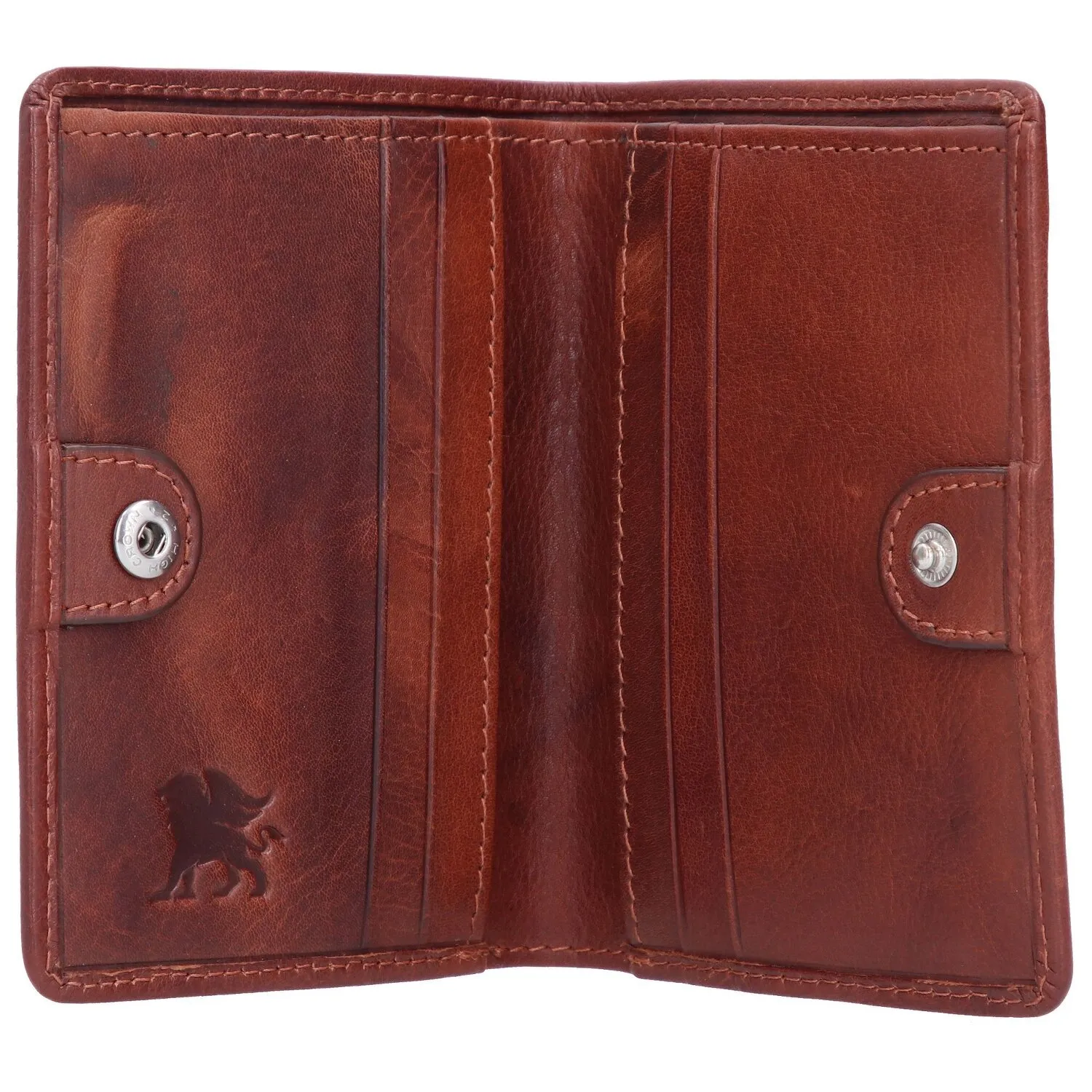 mano Don Luca Porta carte di credito in pelle 8 cm