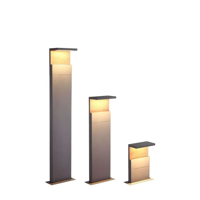 Mantra RUKA Lampioncino Segnapasso LED Grigio, 1-Luce