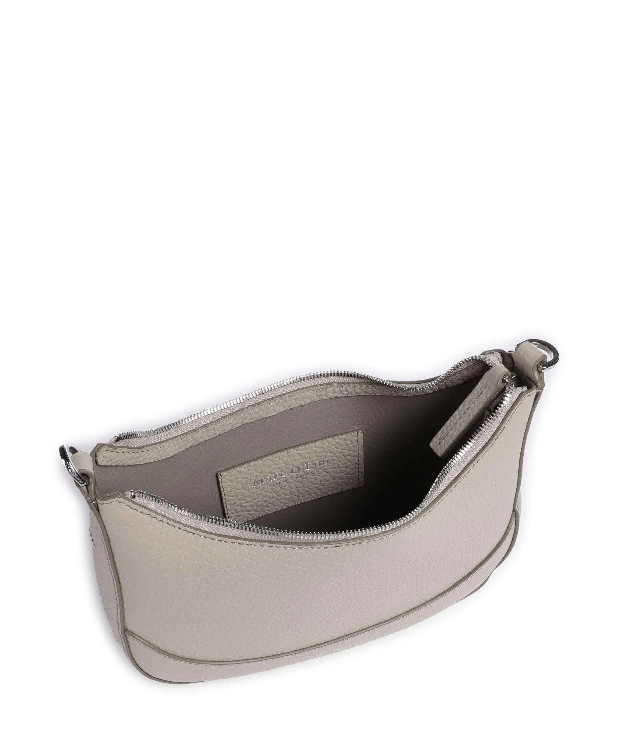  Marc O'Polo Bulan S Borsa a tracolla pelle di vacchetta grana grigio chiaro  
