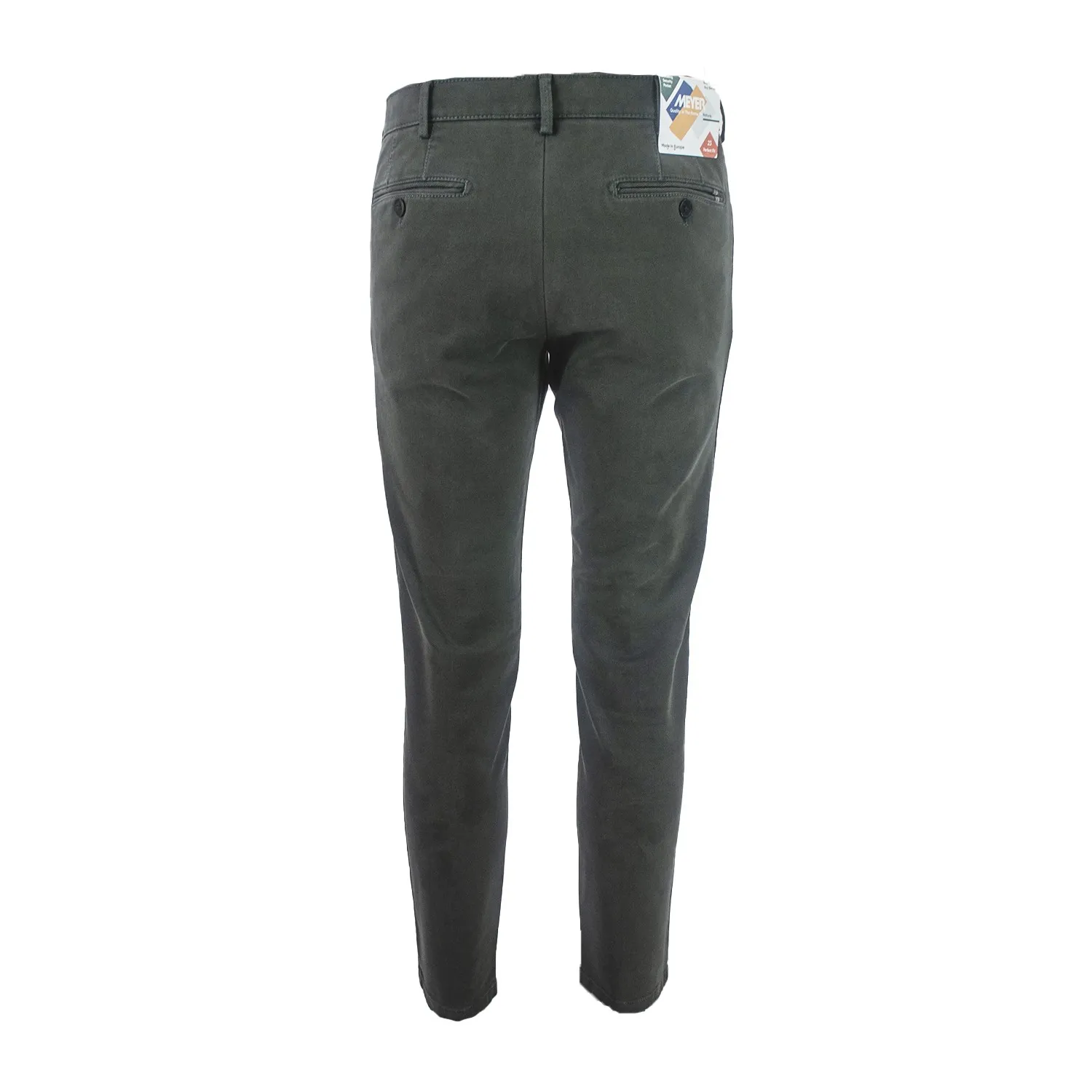MEYER Pantaloni Stretch Autunno-Inverno Cotone Drop 4 Art.3525 Dubai col.08 Grigio Scuro