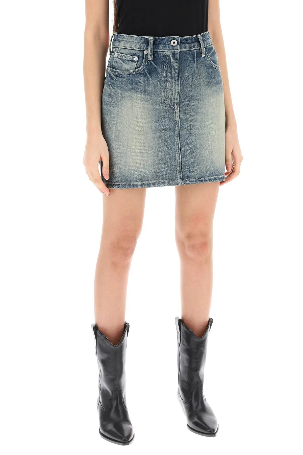 Minigonna in denim giapponese