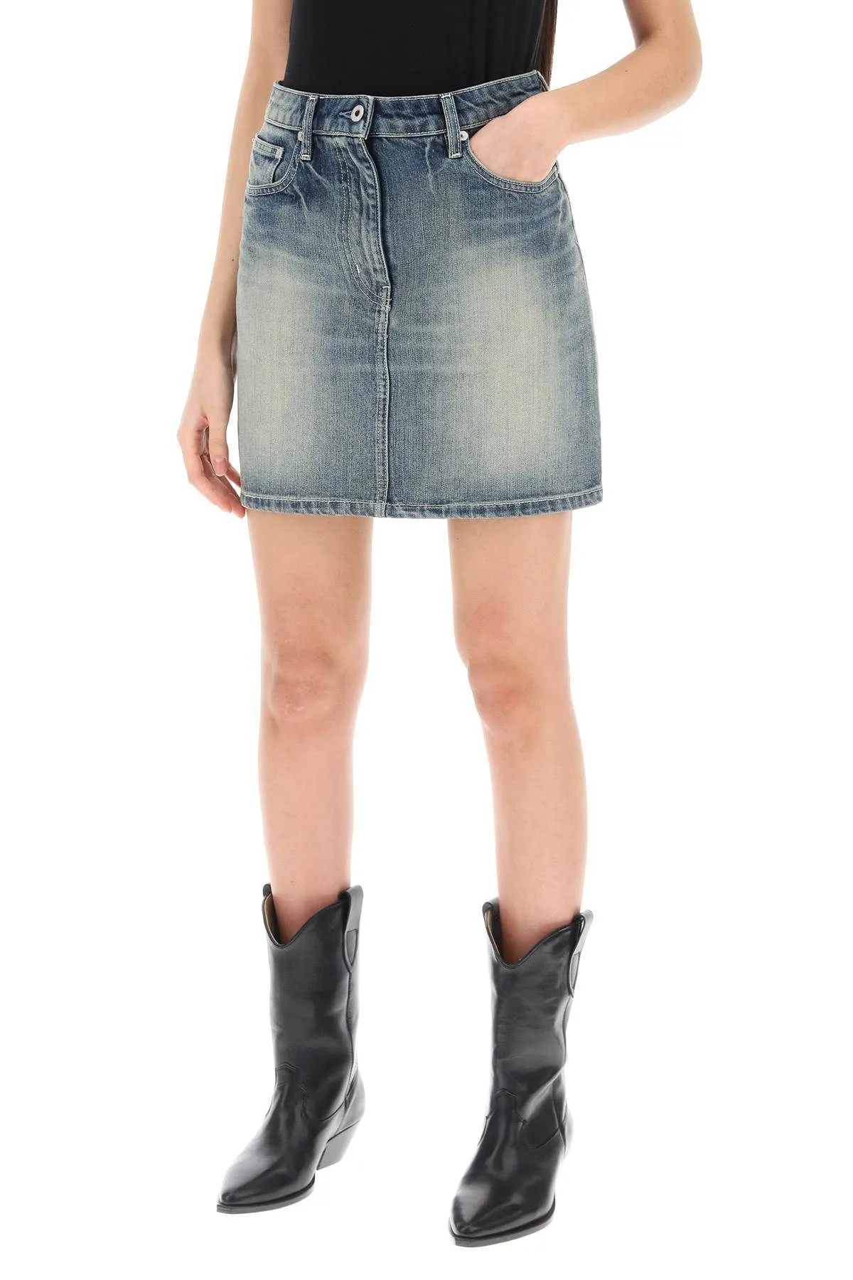 Minigonna in denim giapponese