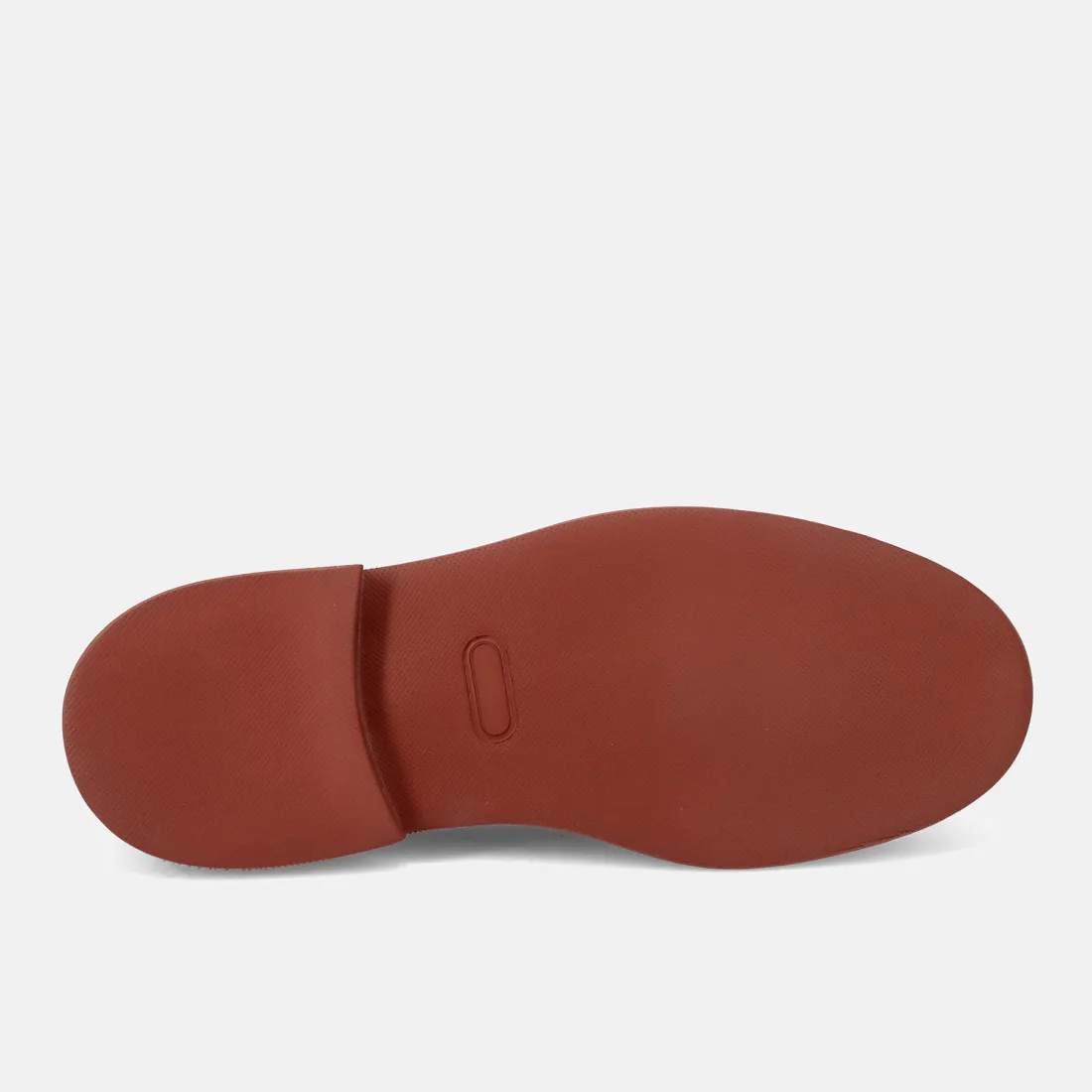 Mocassino da uomo Bekk in camoscio blu con suola rosso mattone