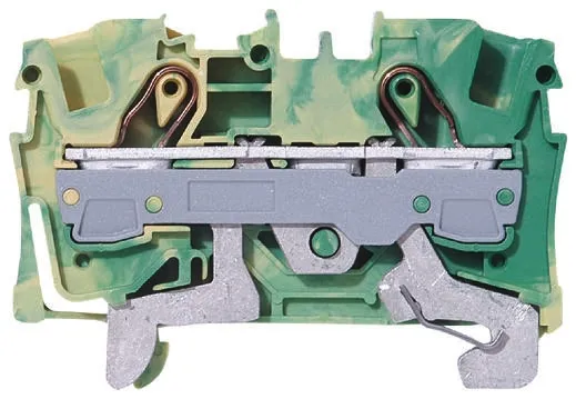 Morsettiera di terra WAGO, Verde/Giallo, livello Singolo, , 41A