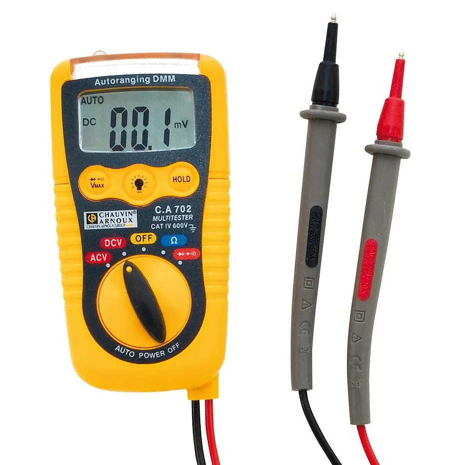 Multimetro Portatile Chauvin Arnoux CA 702, 600V ca, CAT IV