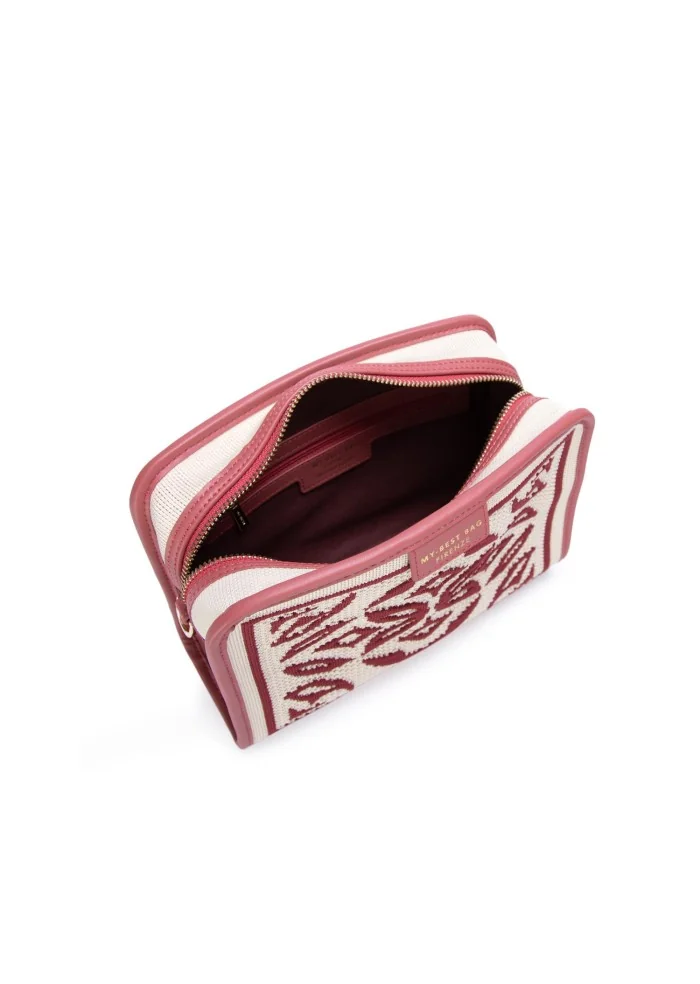 MY BEST BAG | BORSA A TRACOLLA LISBONA MINERAL ROSSO BIANCO
