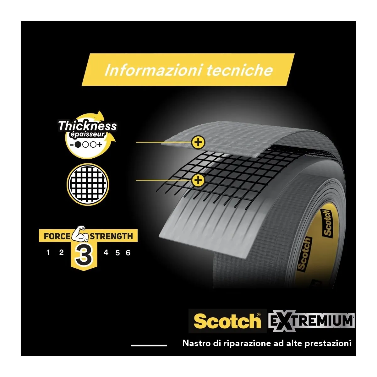 Nastro adesivo multiuso Scotch® Universal 48 mm x 10 m argento