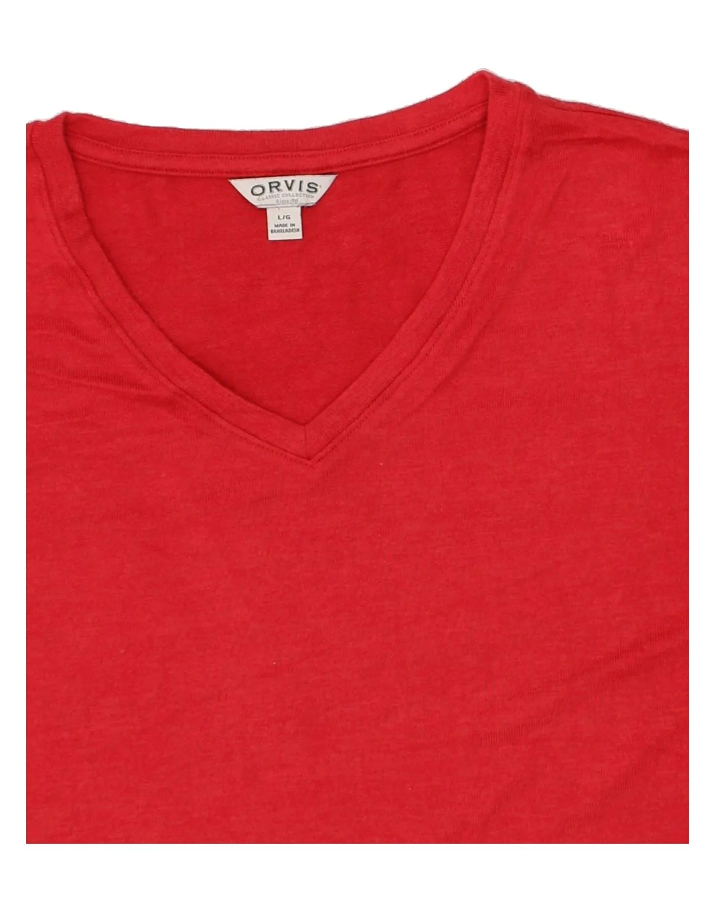 ORVIS Womens Oversized T-Shirt Top UK 16 Large Red Polyester