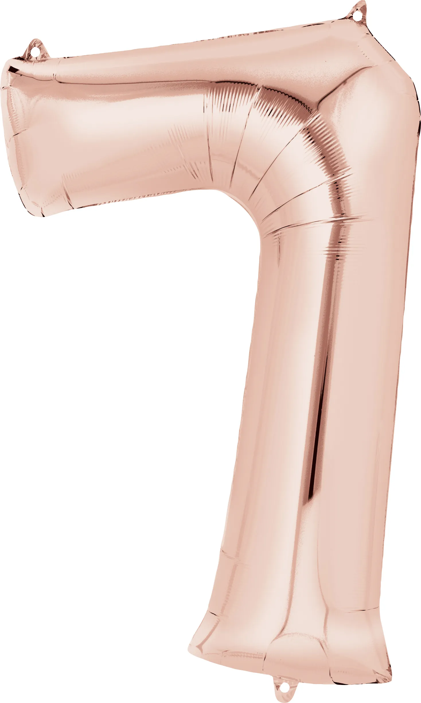 Palloncino Foil numero 7 in oro rosa XL 88 cm