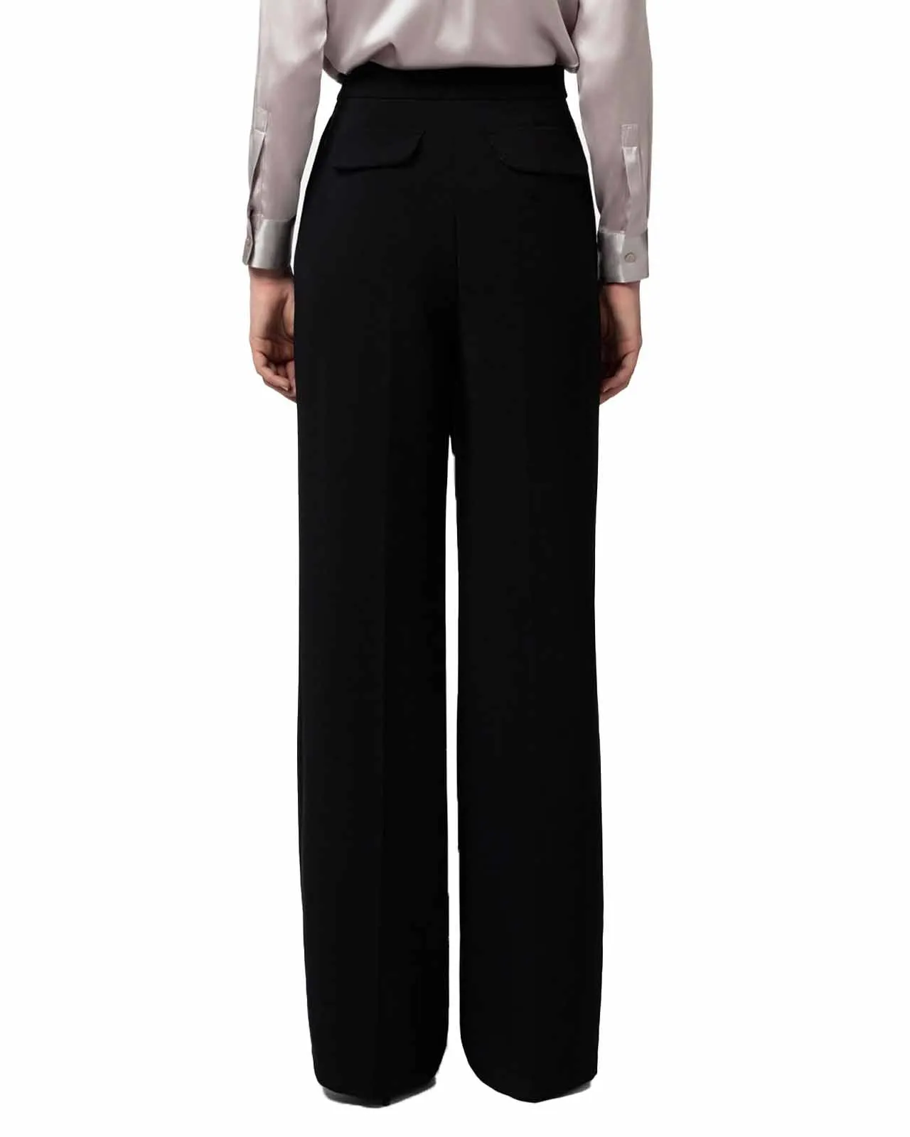 Pantalone ampio dritto nero