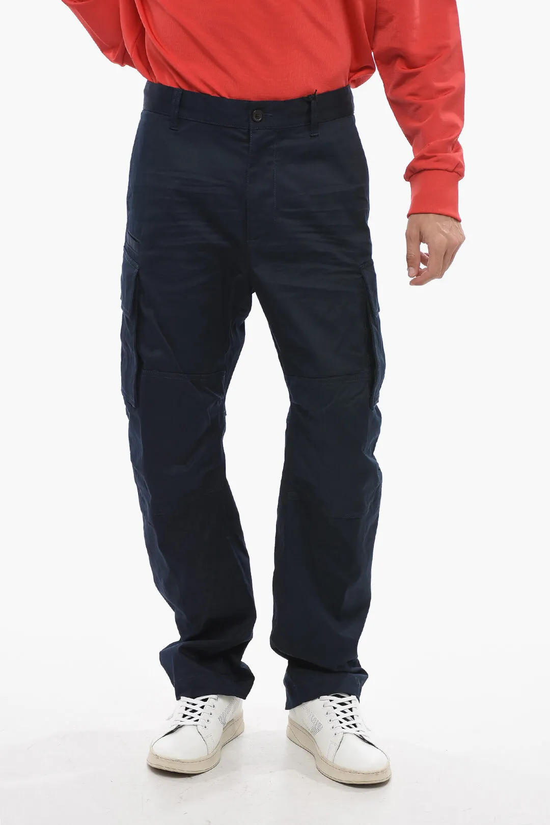 Pantaloni Cargo con Coulisee