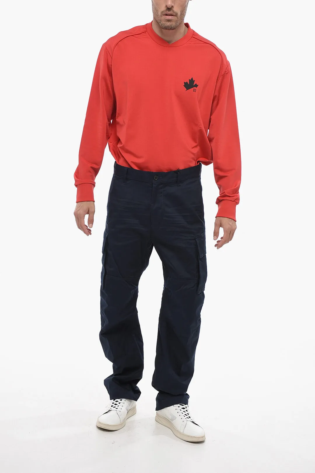 Pantaloni Cargo con Coulisee