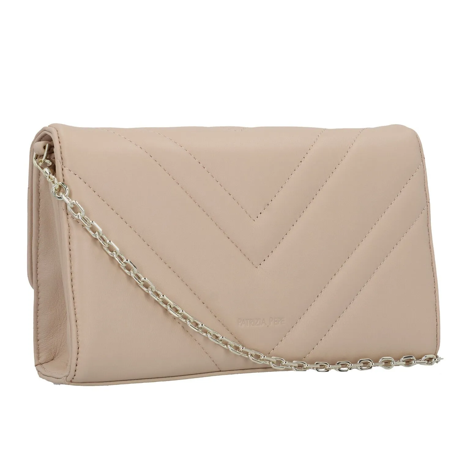 Patrizia Pepe Fly Quilted Borsa a tracolla Pelle 24 cm