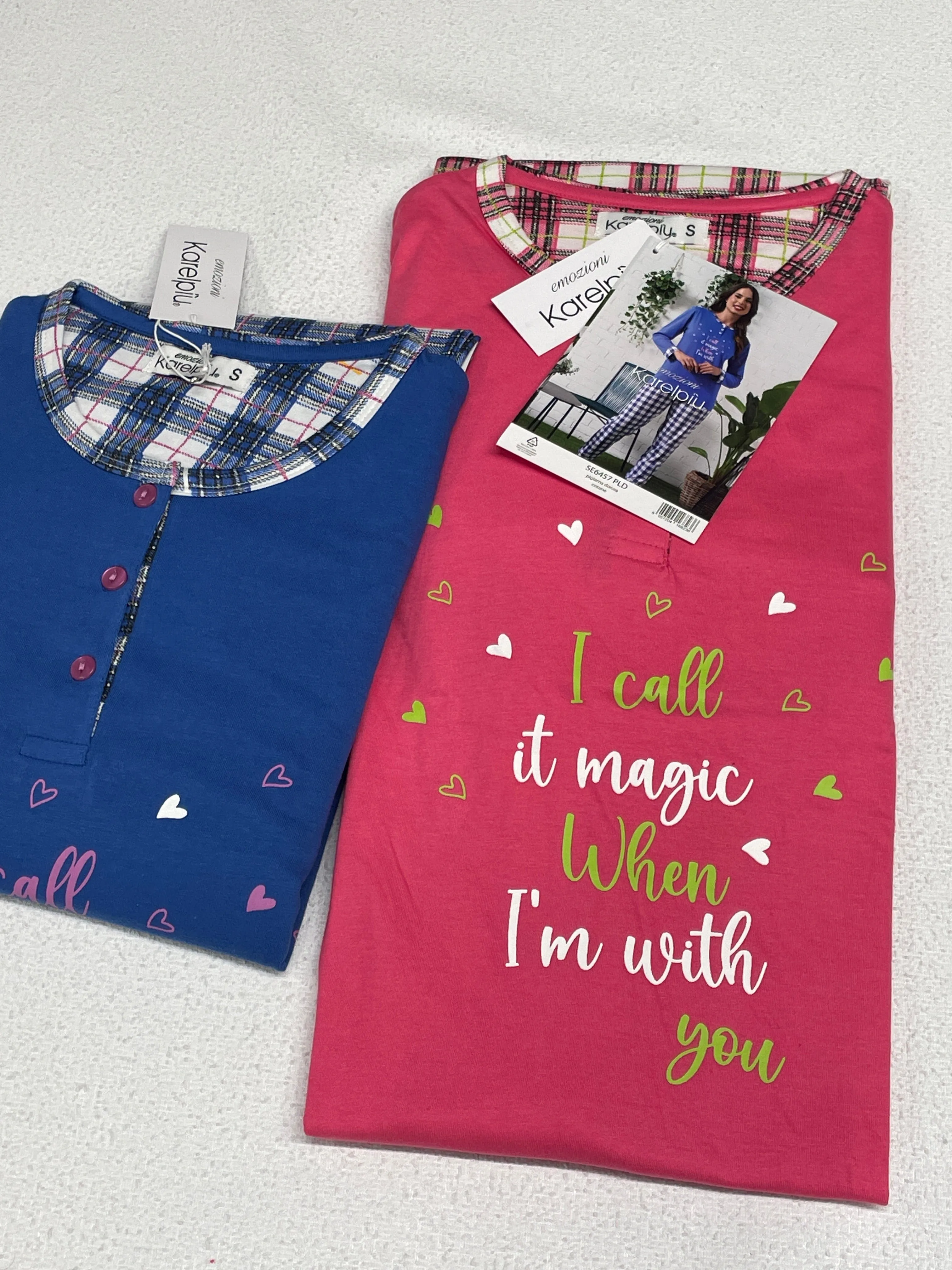 Pigiami da donna 100% cotone Made in Italy