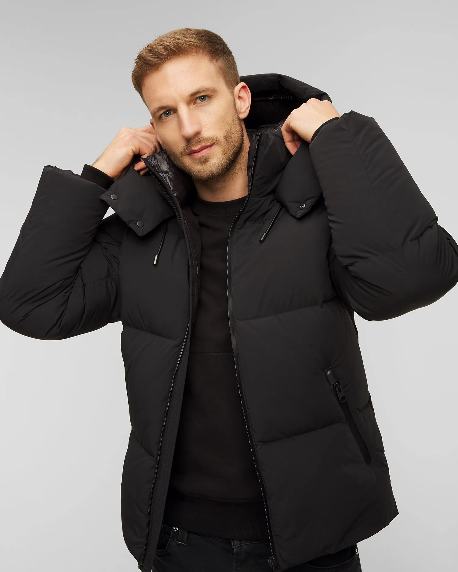 Piumino nero da uomo Mackage Kent-str2 p002224-1