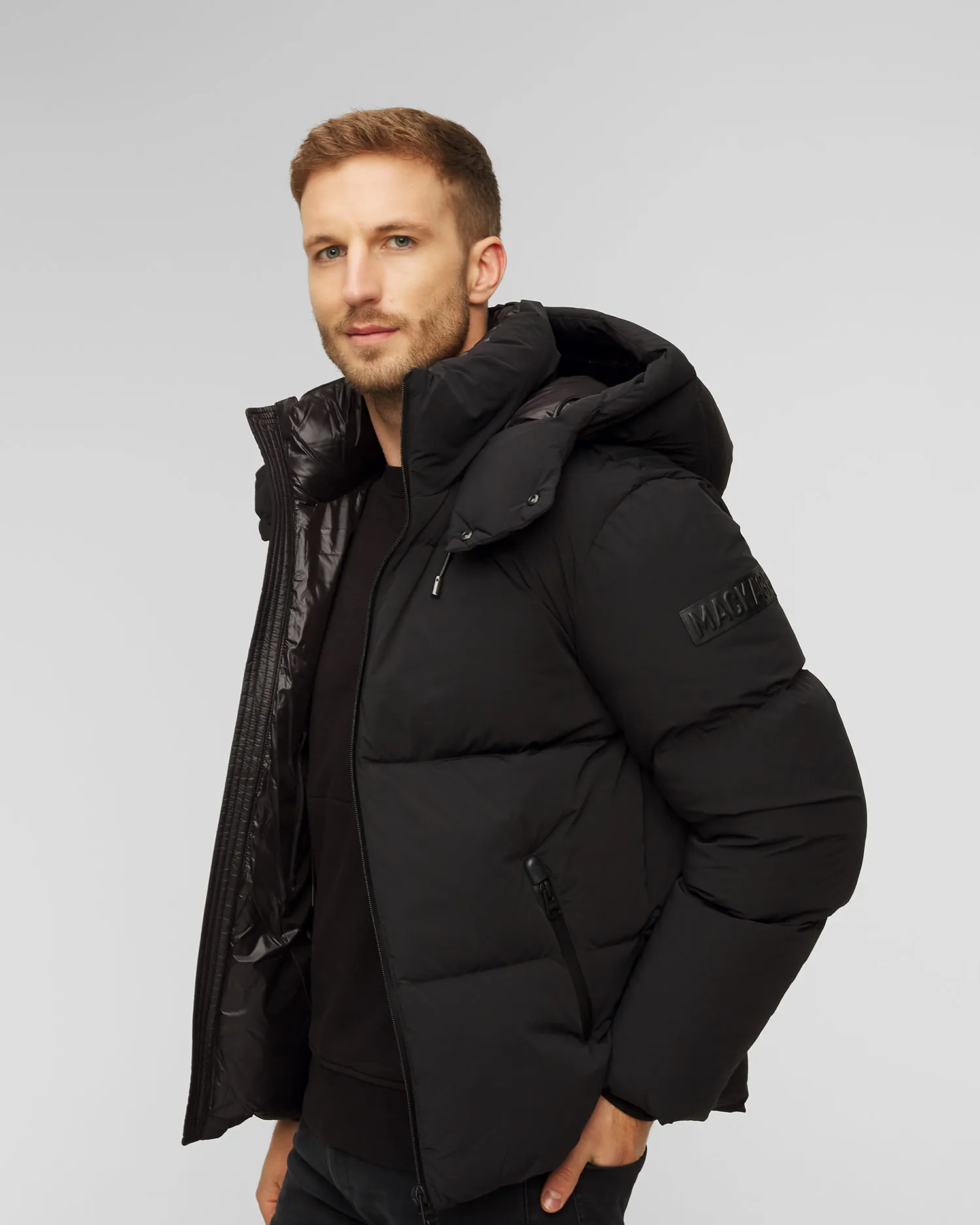 Piumino nero da uomo Mackage Kent-str2 p002224-1
