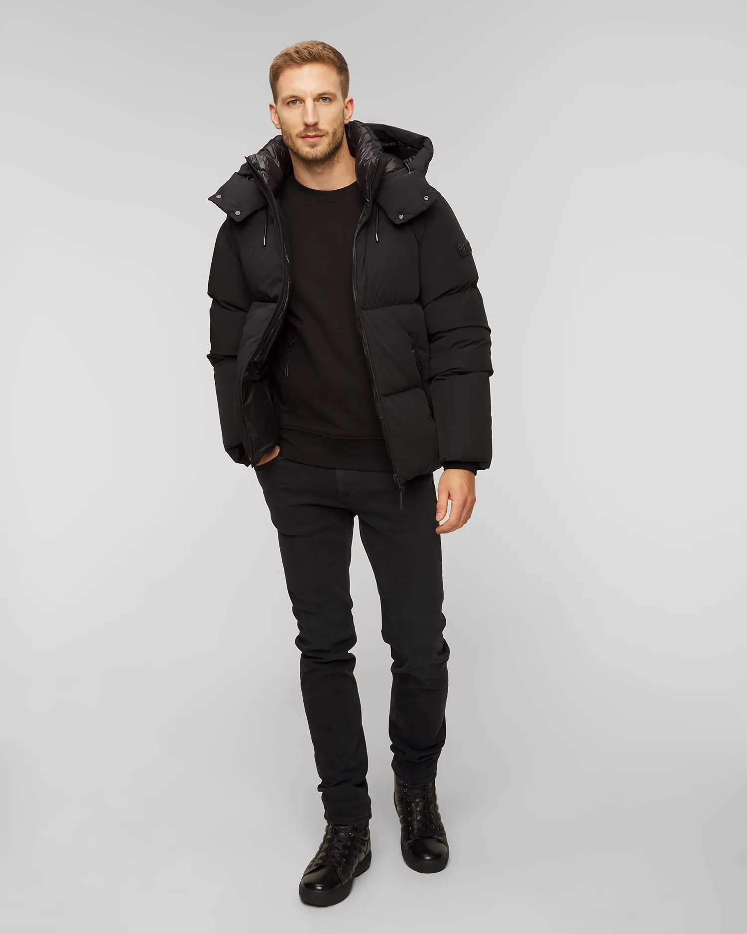 Piumino nero da uomo Mackage Kent-str2 p002224-1