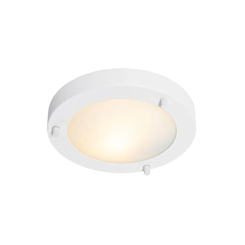 Plafoniera moderna bianca 18 cm IP44 - Yuma