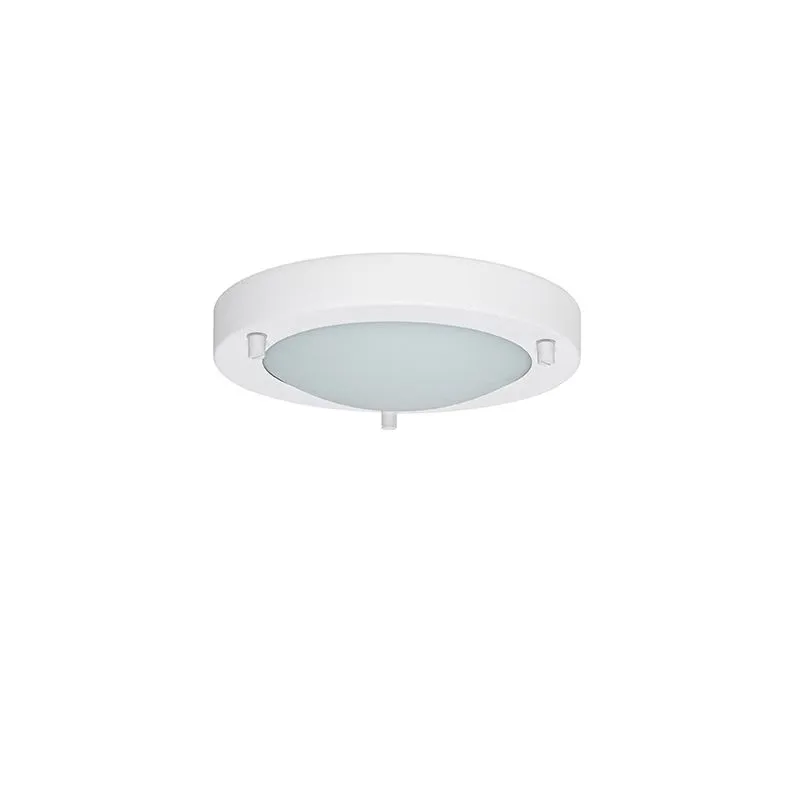 Plafoniera moderna bianca 18 cm IP44 - Yuma