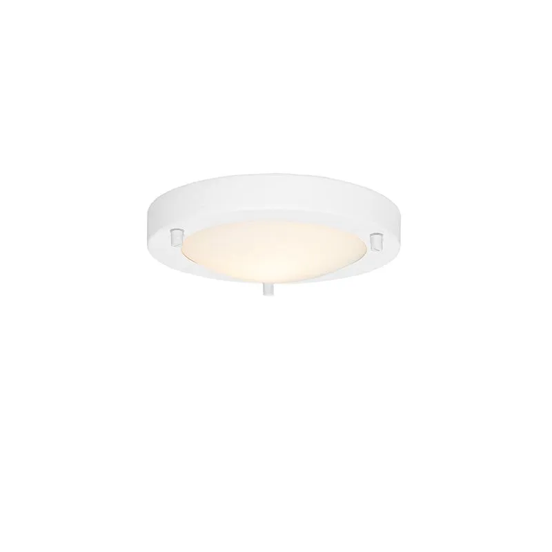 Plafoniera moderna bianca 18 cm IP44 - Yuma