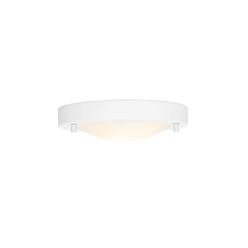 Plafoniera moderna bianca 18 cm IP44 - Yuma