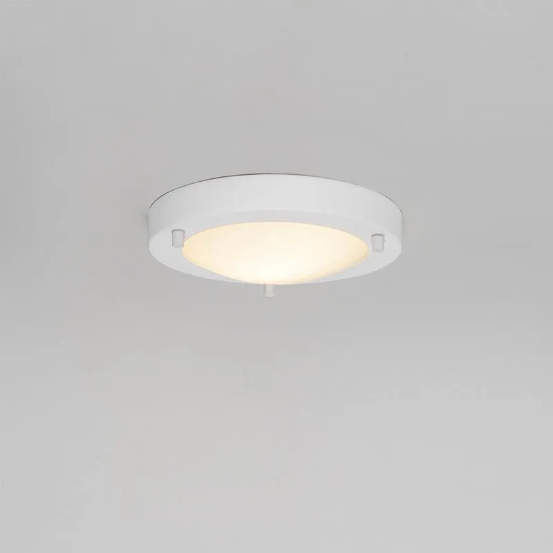 Plafoniera moderna bianca 18 cm IP44 - Yuma